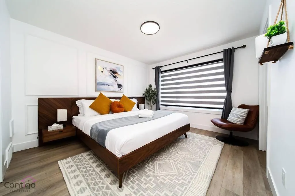 Urban Zen, Aircon, King Bed, 10 Min Wem & Dt! Villa Edmonton Feriehus